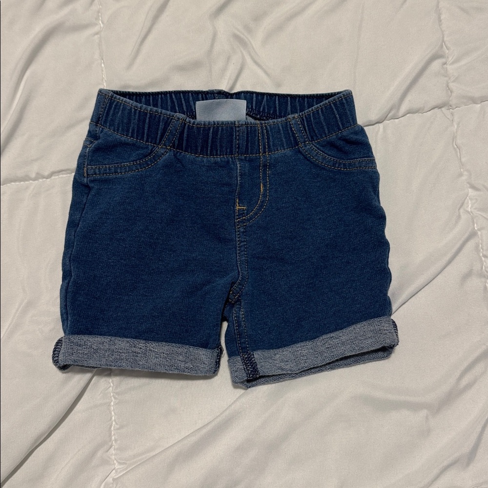 Cat & Jack Blue Denim Baby Shorts